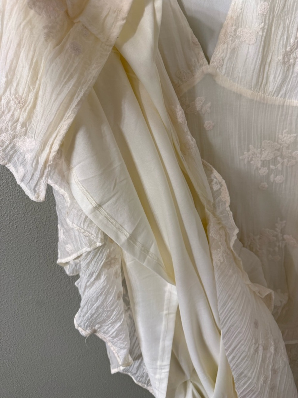 Bohme Sol embroidered maxi dress white L - Picture 9 of 11
